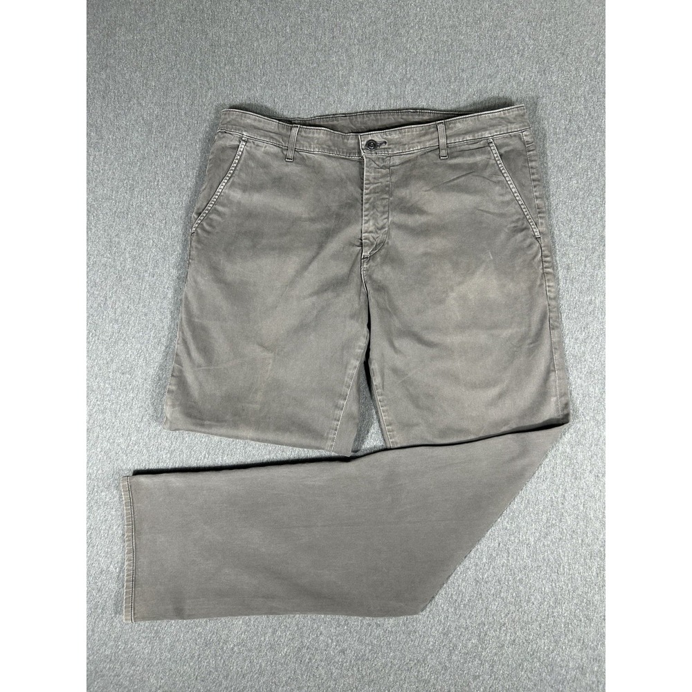 AG Adriano Goldschmied The Lux Khaki Tailored Trouser Gray Chino 38R